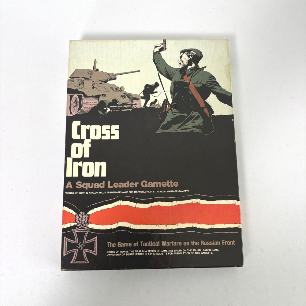 1978 Avalon Hill Cross of Iron WWII Gamette Tactical Board Game 8221 Incomplete
